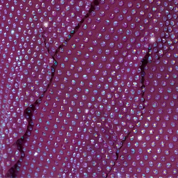 Elegant Purple Sequin Dress - Picture 4 of 7